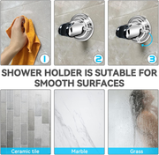 Smooth-surface mounting guide for the shower head holder