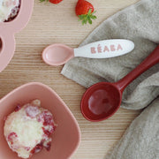 Baby Training Cutlery Set Six Spoons 4 Forks Ergonomic Handles Beaba Travel Case