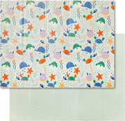 Nuby Ocean Friends Foldable Baby Play Mat Reversible Waterproof Foam 195 x 148cm