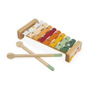 Musical Instruments Set Janod Sunshine Xylophone Tambourine Flute Castanets 18m+