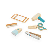 Hairdresser Set Wooden Toys Janod Barber Salon Case Six Accessories Kids Ages 3+