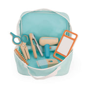 Hairdresser Set Wooden Toys Janod Barber Salon Case Six Accessories Kids Ages 3+