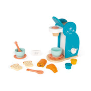 Wooden Breakfast Set Janod Toy Coffee Maker 14 Accessories Cups Pastries Ages 3+