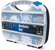 546 Piece Picture Hanging Kit Screws Hooks Nails Wall Plugs Assorted DIY Fixings