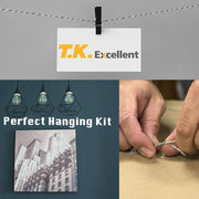 546 Piece Picture Hanging Kit Screws Hooks Nails Wall Plugs Assorted DIY Fixings