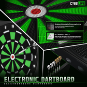 Electronic Dartboard LCD Display 34 Games 8 Players Soft Tip Darts Voice Scoring