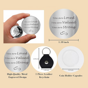 Pocket Hug Token Keyring Inspirational Gift For Friend Family Loved One Keepsake