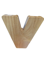 Wooden Letter V Money Box Kids Personalised Piggy Bank Acrylic Coin Savings Gift