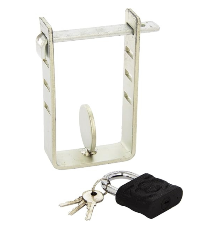 Trailer Hitch Lock Universal Steel Caravan Coupling Security Padlock Tow Protect