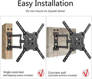 TV Wall Bracket Mount 23-55 Inch Full Motion Swivel Tilt 400x400 VESA LED LCD TV