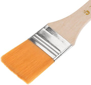 6Pc Paint Brushes Nylon Bristle Wooden Handle 30mm Decorating DIY Craft Touch Up