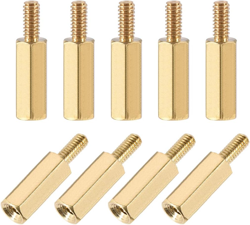 50Pcs M2.5 Brass Hex Standoffs Male Female 12mm 6mm PCBs Spacer FPV Drone Screws