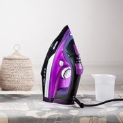 Steam Iron 3000W Ceramic Soleplate Vertical Steam 480ml Dry Wet Clothes Pressing
