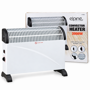 Electric Convector Heater 2000W Portable Freestanding Thermostat White