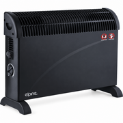 Electric Convector Heater 2000W Portable Freestanding Thermostat Black