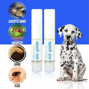 Dog Flea & Tick Treatment Spot On Drops Puppy Repellent 4 Week Protection 2 Pack