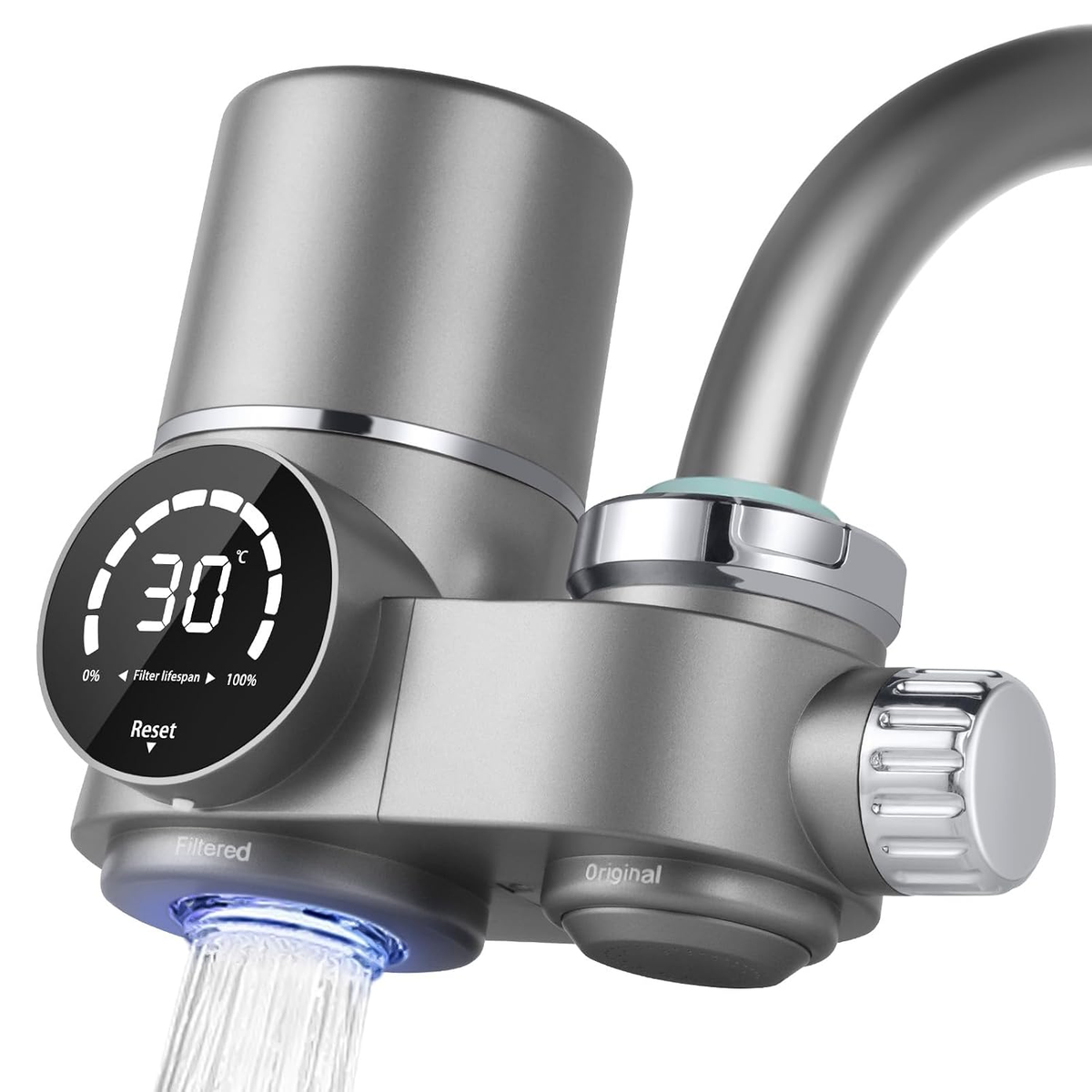 Water Filter Tap Faucet Purifier UV LED Display Kitchen Sink Filtration 2000L