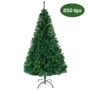 Christmas Tree Artificial 5.5ft 850 Tips Green Bushy Pine Xmas Metal Stand Decor