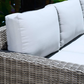 Marbella Grey 5 Seater Chaise Garden Sofa Set, Cover and Cushion Box Bundle MINT Outdoor