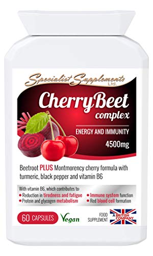 CherryBeet Combination Energy & Immune 4500mg per Cap (60 Vege Caps)