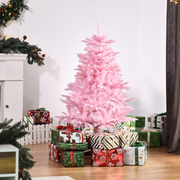 Christmas Tree 4ft Pink Artificial Xmas 341 Tips Automatic Open With Stand Decor