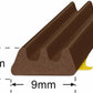 Exitex E Strip Draught Seal 5M Brown Door Window Gap 2-4Mm EPDM Rubber Deal For Any Occasion