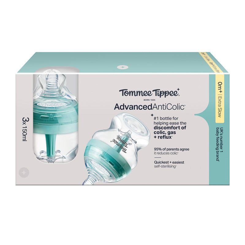 Tommee Tippee Advanced Anti-Colic Bottle 150ml 3Pk Baby Products Wholesaler