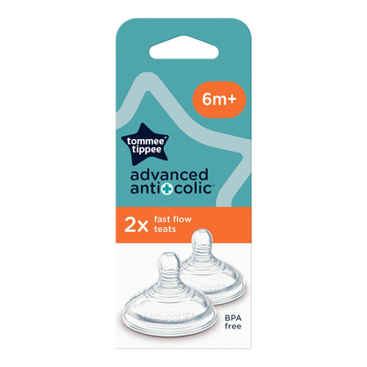 Tommee Tippee Advanced Anti-Colic Teat Fast Flow 2Pk Baby Products Wholesaler