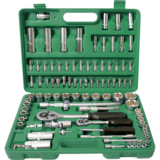 Wrench Socket Set Driver Metric Imperial Spark Hex Metric Essential 94pc