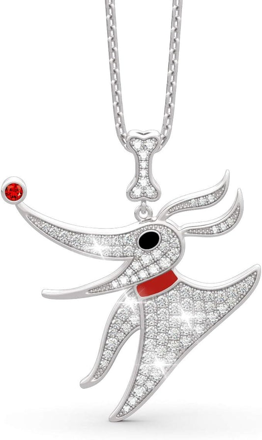 1 Carat Necklace Women 925 Sterling Silver White Diamond Pendant Jewelry Gift
