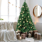 Christmas Tree 6ft Artificial Green Pine 550 Tips Bushy Xmas With Stand Decor