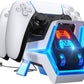 PS5 Controller Charger Station with Fast Charging AC Adapter 5V/3A in White