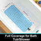 Bath Mat Anti Slip Shower Mat Anti Mould 88x40cm Mat  for Inside Bath Blue