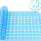 Bath Mat Anti Slip Shower Mat Anti Mould 88x40cm Mat  for Inside Bath Blue