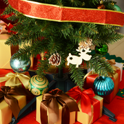 Christmas Tree 5ft Artificial Slim Pencil Pine Green 294 Tips Xmas With Stand