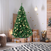 Christmas Tree 6ft Artificial Green Pine 550 Tips Bushy Xmas With Stand Decor