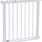 Safety 1st Secure Tech Flat Step Metal Gate Thin Step Over Bar 73 to 80 cm White Safety 1st