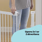 Safety 1st Secure Tech Flat Step Metal Gate Thin Step Over Bar 73 to 80 cm White Safety 1st