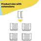 Safety 1st Secure Tech Flat Step Metal Gate Thin Step Over Bar 73 to 80 cm White Safety 1st