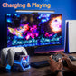 PS5 Controller Charger Station with Fast Charging AC Adapter 5V/3A in White