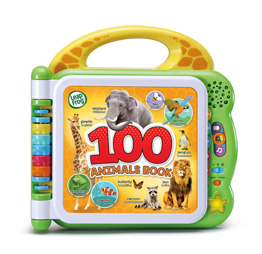 LeapFrog 100 Animals Book, Baby Book with Sounds and Colours for Sensory Play, Educational Toy for Kids, Preschool Toys, Bilingual Learning Games for Boys and Girls Aged 18 Months, 1, 2, 3 Years