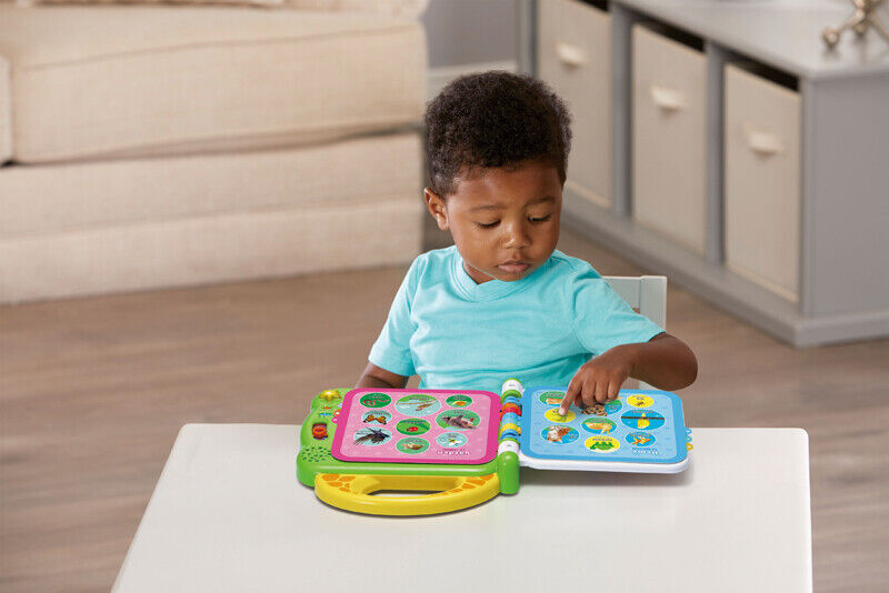 LeapFrog 100 Animals Book, Baby Book with Sounds and Colours for Sensory Play, Educational Toy for Kids, Preschool Toys, Bilingual Learning Games for Boys and Girls Aged 18 Months, 1, 2, 3 Years