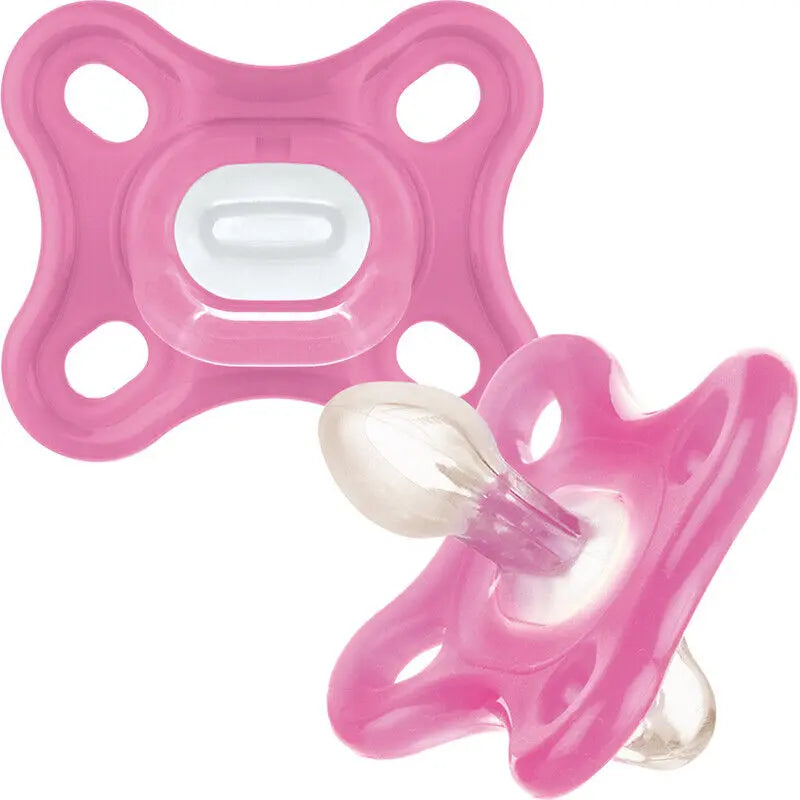 MAM Comfort Silicone Soothers Dummy Pink Blue & unisex 0m+ 2Pk Deal For Any Occasion