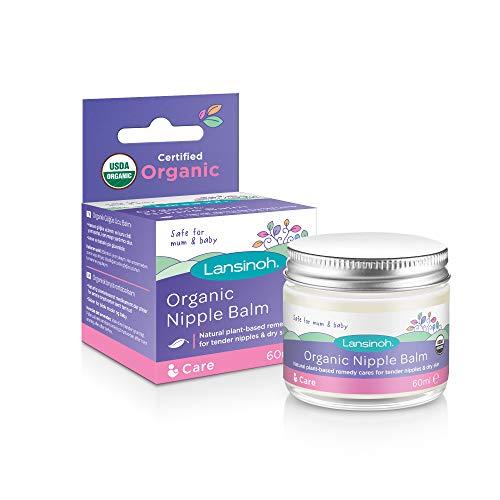 Lansinoh Laboratories Inc. UK Organic Nipple Balm 60ml Natural Breastfeeding Cream
