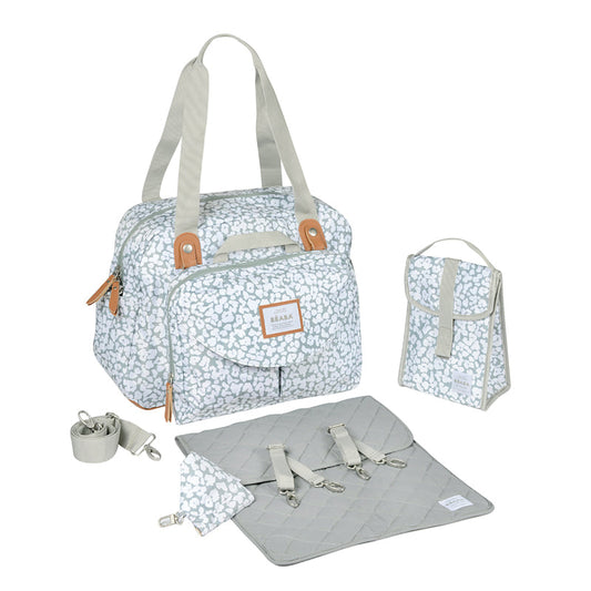 Béaba Geneva II Changing Bag Grey Blossom Baby Products Wholesaler