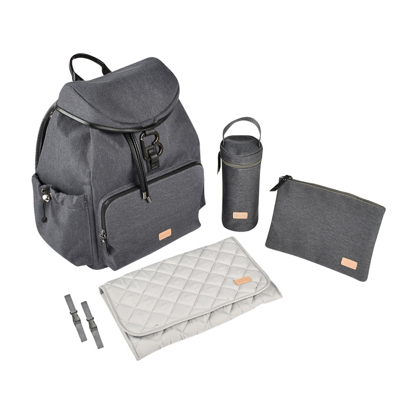 Béaba Vancouver Backpack Changing Bag Dark Grey Baby Products Wholesaler