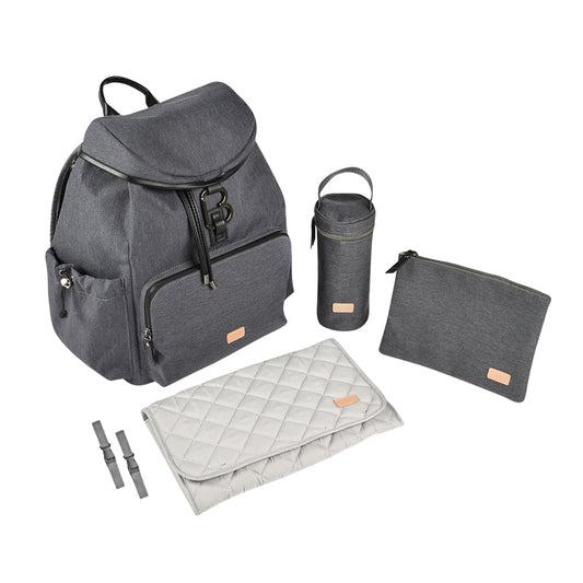 Béaba Vancouver Backpack Changing Bag Dark Grey Baby Products Wholesaler