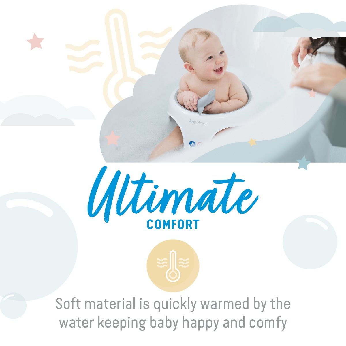 Angelcare Soft-Touch Bath Seat Grey Baby Products Wholesaler