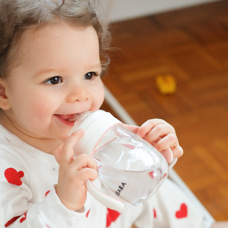 Béaba 2 In1 Learning Bottle Pink 210ml Baby Products Wholesaler