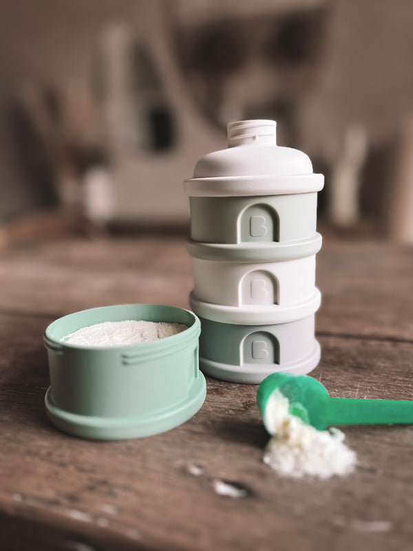 Béaba Snack Storage Stacked Formula Milk Container Grey Baby Products Wholesaler